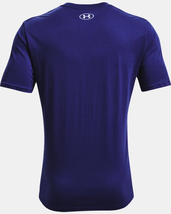 Men's UA Sportstyle Logo Short Sleeve, Blue, pdpMainDesktop image number 5
